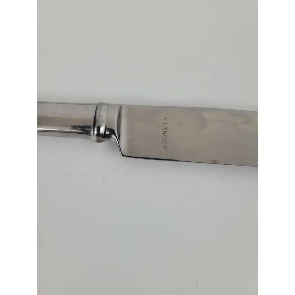 Dinner Knives PORTOLA Lenox Glossy Stainless Steel Flatware Lot of 8